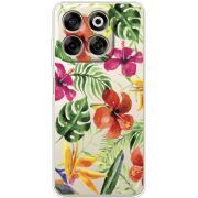 Прозорий чохол BoxFace Nubia V70 Tropical Flowers