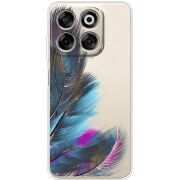 Прозорий чохол BoxFace Nubia V70 Feathers