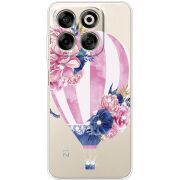 Чохол зі стразами Nubia V70 Pink Air Baloon
