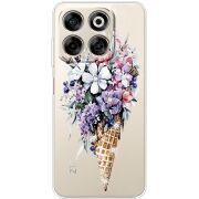 Чохол зі стразами Nubia V70 Ice Cream Flowers