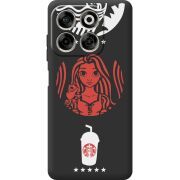 Чорний чохол BoxFace Nubia V70 RedWhite Coffee
