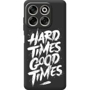 Чорний чохол BoxFace Nubia V70 Hard Times Good Times