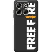 Чорний чохол BoxFace Nubia V70 Free Fire White Logo