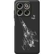Чорний чохол BoxFace Nubia V70 Військовий літак