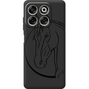 Чорний чохол BoxFace Nubia V70 Horse