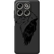 Чорний чохол BoxFace Nubia V70 Wolf and Raven