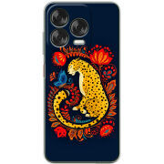 Чохол BoxFace Nubia V70 Design Petrykivka Leopard