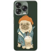 Прозорий чохол BoxFace Nubia V70 Design Dog Coffeeman