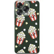 Прозорий чохол BoxFace Nubia V70 Design с 3D-глазками Popcorn
