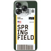 Прозорий чохол BoxFace Nubia V70 Design Ticket Springfield