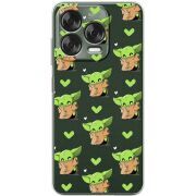 Прозорий чохол BoxFace Nubia V70 Design Pattern Baby Yoda