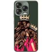 Прозорий чохол BoxFace Nubia V70 Design Queen and Princess