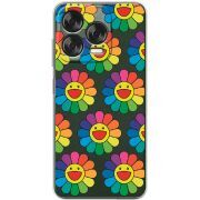 Прозорий чохол BoxFace Nubia V70 Design Hippie Flowers