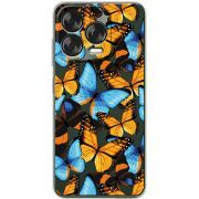 Прозорий чохол BoxFace Nubia V70 Design Butterfly Morpho