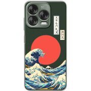 Прозорий чохол BoxFace Nubia V70 Design Большая волна в Канагаве
