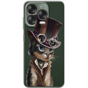Прозорий чохол BoxFace Nubia V70 Design Steampunk Cat