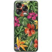 Прозорий чохол BoxFace Nubia V70 Design Tropical Flowers