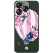 Чохол зі стразами Nubia V70 Design Pink Air Baloon
