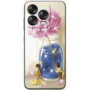 Чохол зі стразами Nubia V70 Design Little Boy and Girl