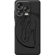 Чорний чохол BoxFace Nubia V70 Design Horse