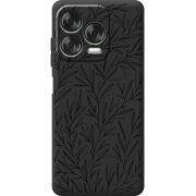 Чорний чохол BoxFace Nubia V70 Design Leaves