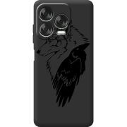 Чорний чохол BoxFace Nubia V70 Design Wolf and Raven