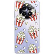 Прозорий чохол BoxFace Realme 13 5G с 3D-глазками Popcorn
