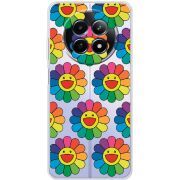 Прозорий чохол BoxFace Realme 13 5G Hippie Flowers