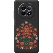 Чорний чохол BoxFace Realme 13 5G Ukrainian Ornament