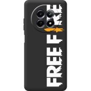 Чорний чохол BoxFace Realme 13 5G Free Fire White Logo