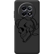 Чорний чохол BoxFace Realme 13 5G Skull and Roses