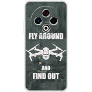 Чохол BoxFace Tecno Spark 30 4G Дрон Fly Around