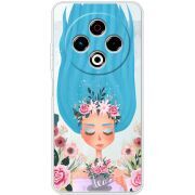 Прозорий чохол BoxFace Tecno Spark 30 4G Blue Hair