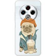 Прозорий чохол BoxFace Tecno Spark 30 4G Dog Coffeeman
