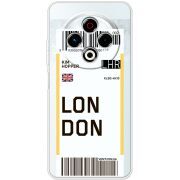 Прозорий чохол BoxFace Tecno Spark 30 4G Ticket London