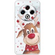 Прозорий чохол BoxFace Tecno Spark 30 4G Winter Deer