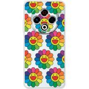 Прозорий чохол BoxFace Tecno Spark 30 4G Hippie Flowers