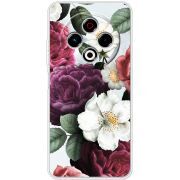 Прозорий чохол BoxFace Tecno Spark 30 4G Floral Dark Dreams
