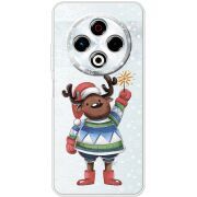 Прозорий чохол BoxFace Tecno Spark 30 4G Christmas Deer with Snow