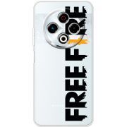 Прозорий чохол BoxFace Tecno Spark 30 4G Free Fire Black Logo