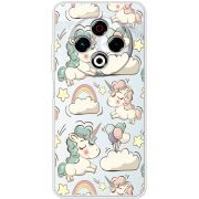 Прозорий чохол BoxFace Tecno Spark 30 4G Unicorns