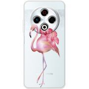 Прозорий чохол BoxFace Tecno Spark 30 4G Floral Flamingo