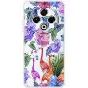 Прозорий чохол BoxFace Tecno Spark 30 4G Flamingo