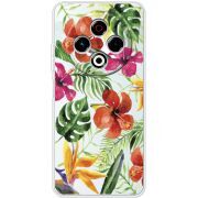 Прозорий чохол BoxFace Tecno Spark 30 4G Tropical Flowers
