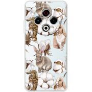 Прозорий чохол BoxFace Tecno Spark 30 4G Cotton and Rabbits