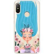 Прозрачный чехол Uprint Xiaomi Mi A2 Lite Blue Hair