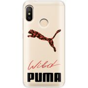 Прозрачный чехол Uprint Xiaomi Mi A2 Lite Wild Cat