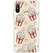 Прозрачный чехол Uprint Xiaomi Mi A2 Lite с 3D-глазками Popcorn