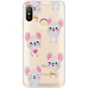 Прозрачный чехол Uprint Xiaomi Mi A2 Lite с 3D-глазками Mouse