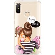 Прозрачный чехол Uprint Xiaomi Mi A2 Lite Super Mama and Daughter